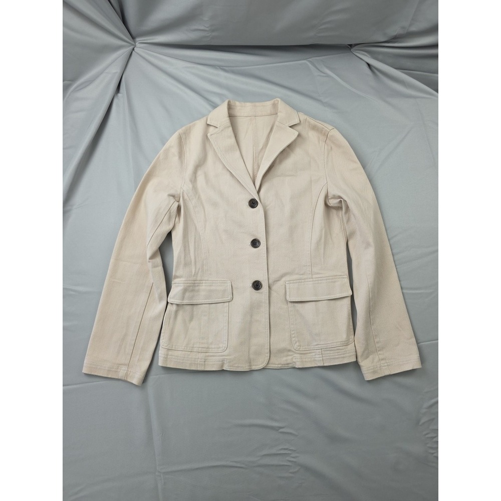 Area Free Blazer Women's Size Medium (8-10) Subdued Pink Cotton 3 Button Casual